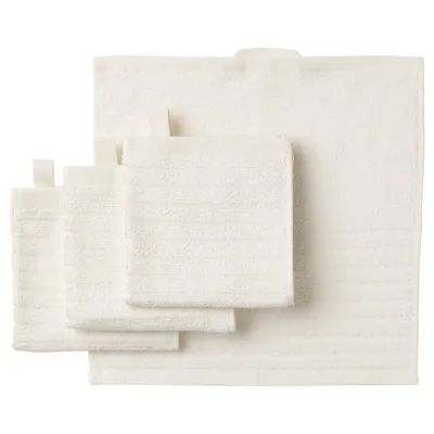 Débarbouillette VÅGSJÖN blanche — photo produit associée par ReFound à la première ligne « VÅGSJÖN washclth 30x »