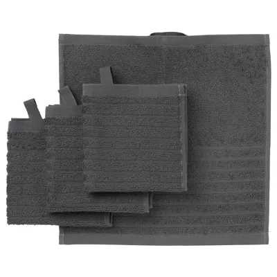 Débarbouillette VÅGSJÖN gris foncé — photo produit associée par ReFound à la troisième ligne « VÅGSJÖN washclth 30x »